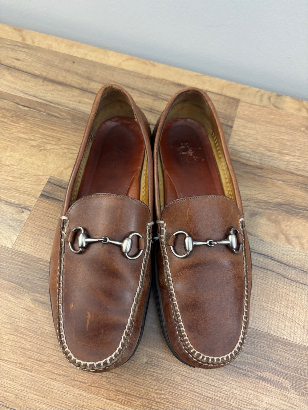 Peter Millar Keily Bit Driving Loafer Leather Brown Men’s - Picture 5 of 9